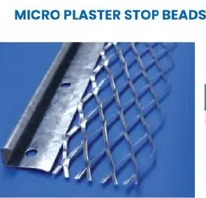 Micro plaster stop bead